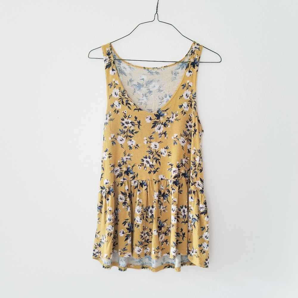 American Eagle Floral Tank Top XS